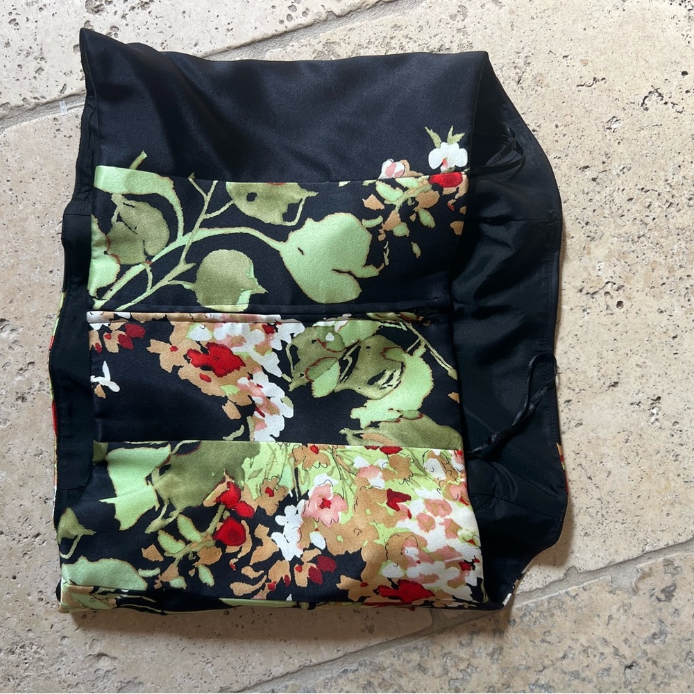 Kay Unger floral bustier sleeveless silk top 8 gorgeous lined - Picture 5 of 8